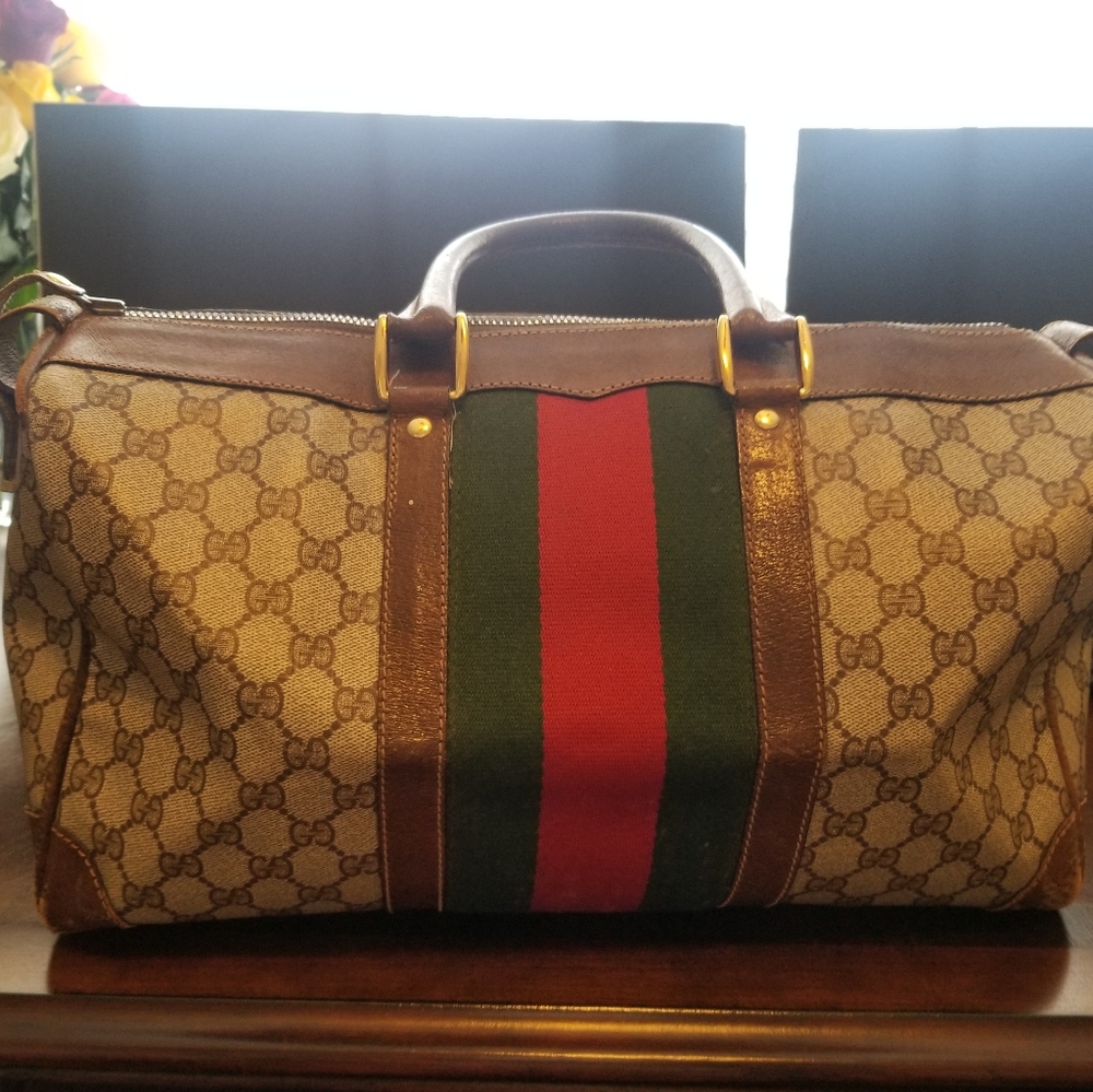 Gucci Vintage Boston Duffel.